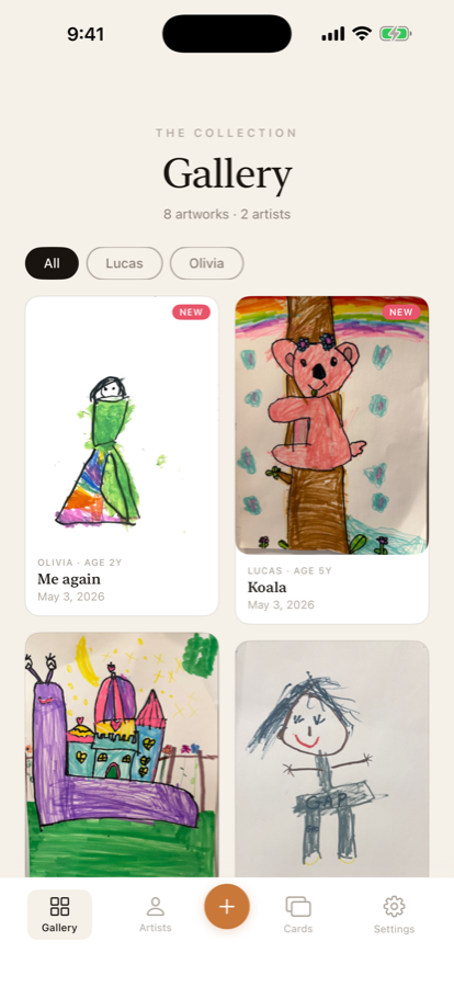 TinyAtelier gallery view